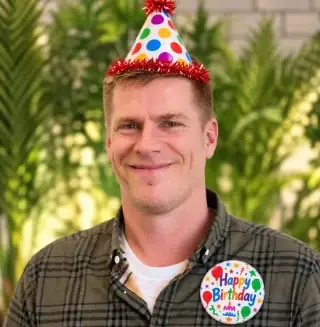 🥳 HAPPY BIRTHDAY🎉

A HUGE happy birthday to the big boss and the reason this wonderful workspace community exists, Matt Miller! 💚

Although he likes to keep it quiet, we’re not letting him get away with it this year!

Have a fantastic day, enjoying some well earned time off🏄‍♂️🙌🏻 

P.S. Party hat and badge edited on, zero chance of this happening in real life😂