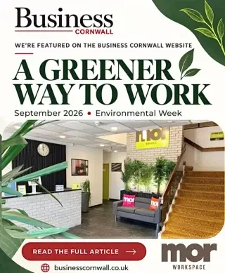 💚 SUSTAINABLE SEPTEMBER 🌱

Following on from our feature in the @businesscornwall magazine as part of the ‘Sustainability Stars’ earlier this month, we thought we’d explain a bit more about how sustainability has been a driving force for growth over the past decade 📈 

👩🏽‍💻To read the full article, including; ways which we embrace sustainability, our most recent solar project, ambitions for the future and more, click on the link in our bio! 

Also a big thank you to Caroline at Business Cornwall for making this possible 🙌🏻

#businesscornwall #morworkspace #newquay #workspace #sustainableworkspace